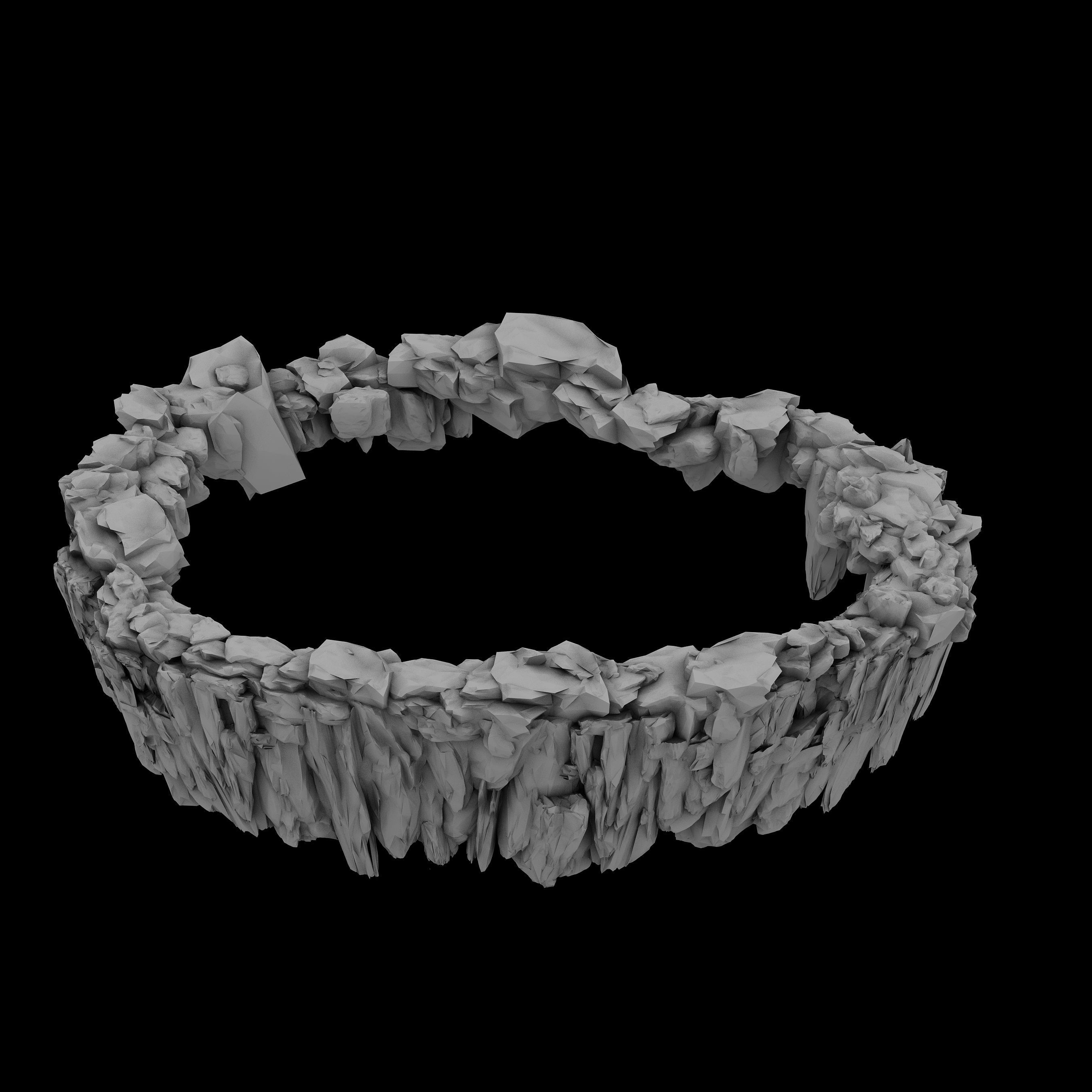 Xinshoucun cliffs 1 3D model_2