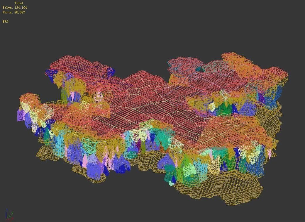 Deep in the snow mountains - rocks 0363 3D model_4