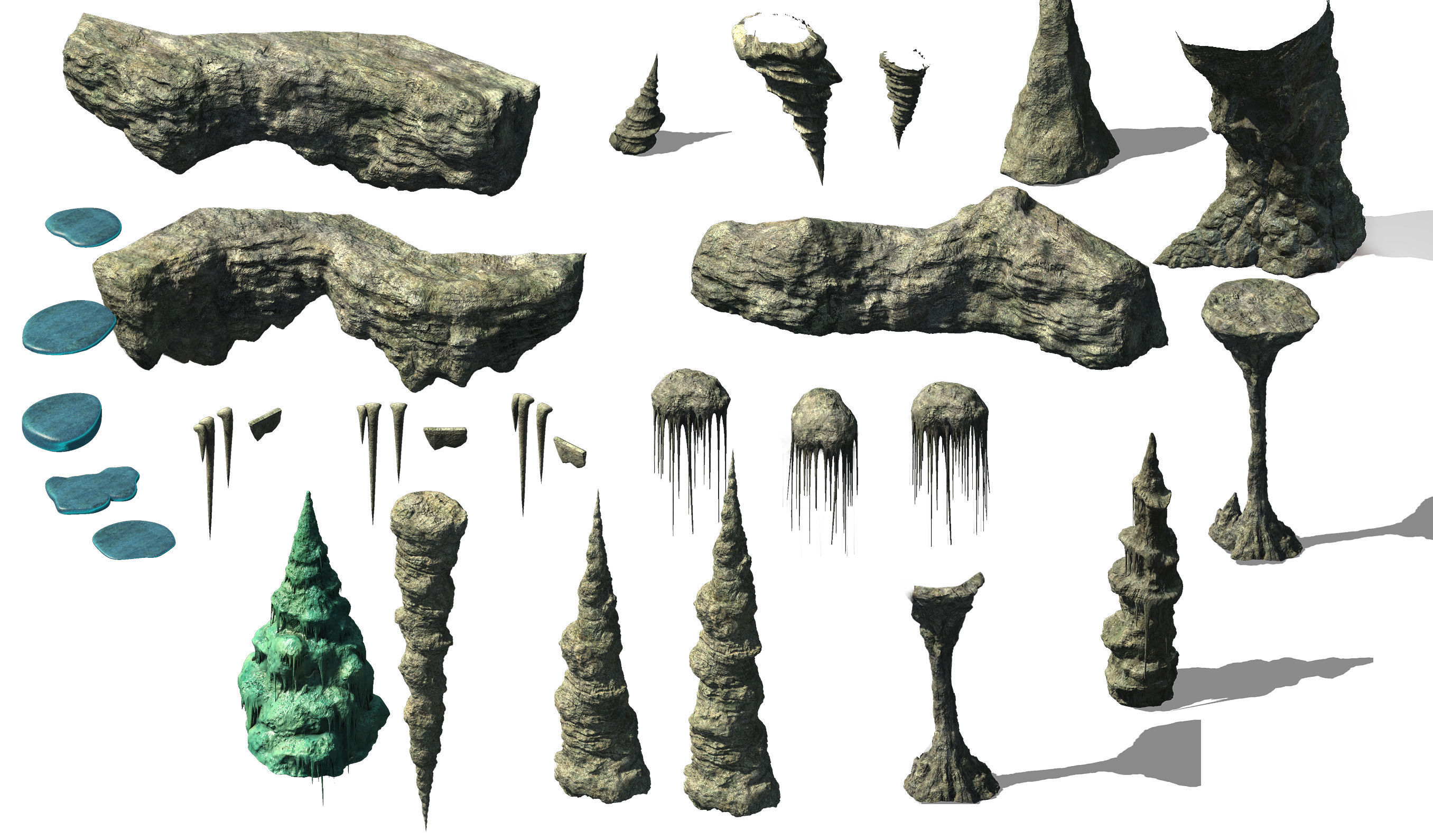 Rock - Caves - Magma 3D model_1