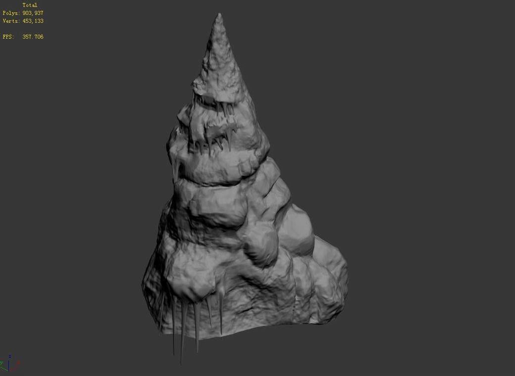 Rock - Caves - Magma 3D model_35