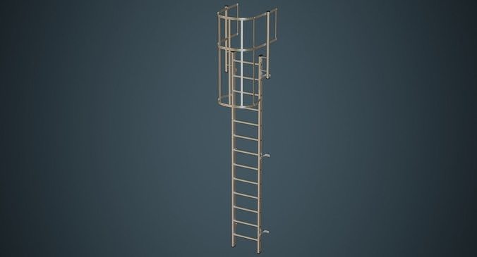 Ladder 4A Low-poly 3D model