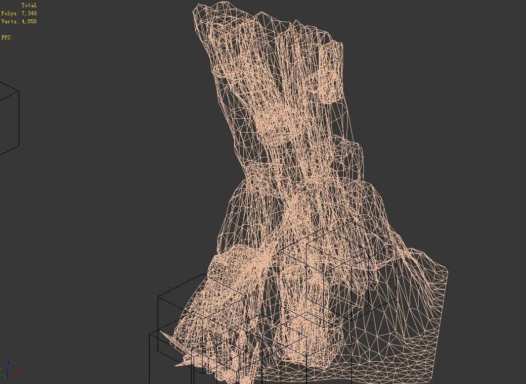 Brutal tribes - Cliffs 02 3D model_2