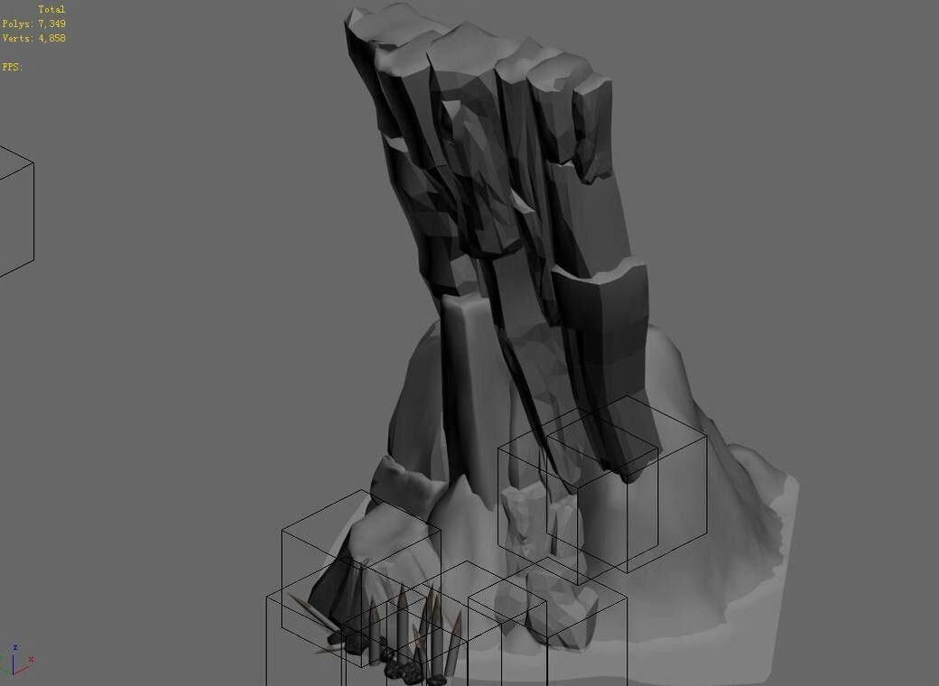 Brutal tribes - Cliffs 02 3D model_3