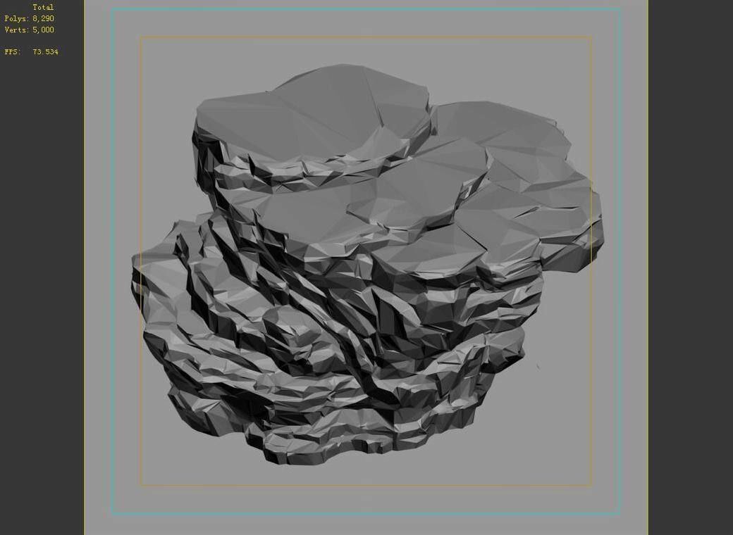 Wild - rock 1101 3D model_5