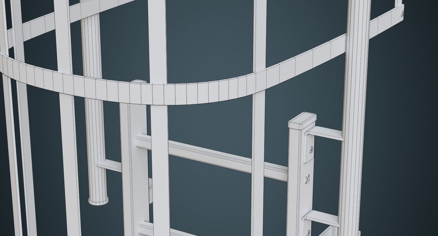 Ladder 4B Low-poly 3D model_7