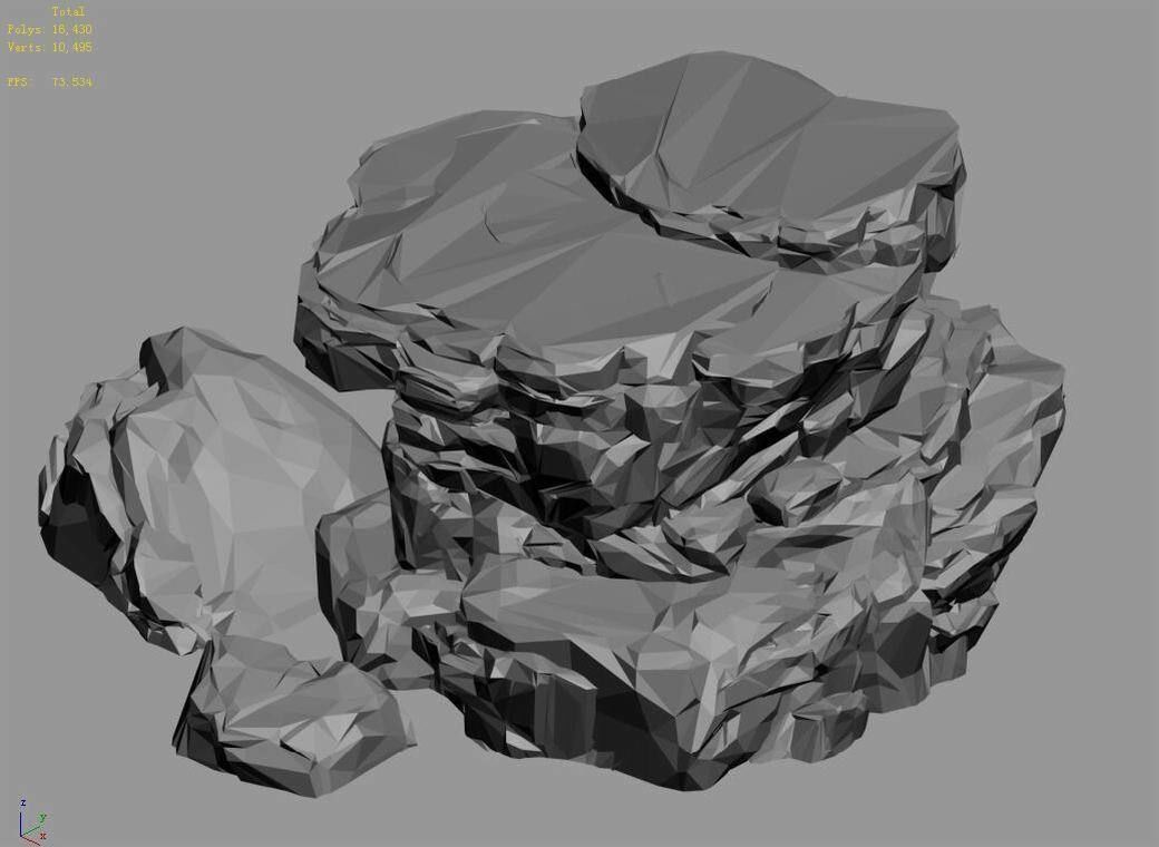 Wild - rock 1103 3D model_5