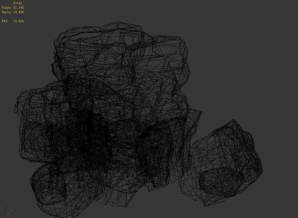 Wild - rock 1104 3D model_4