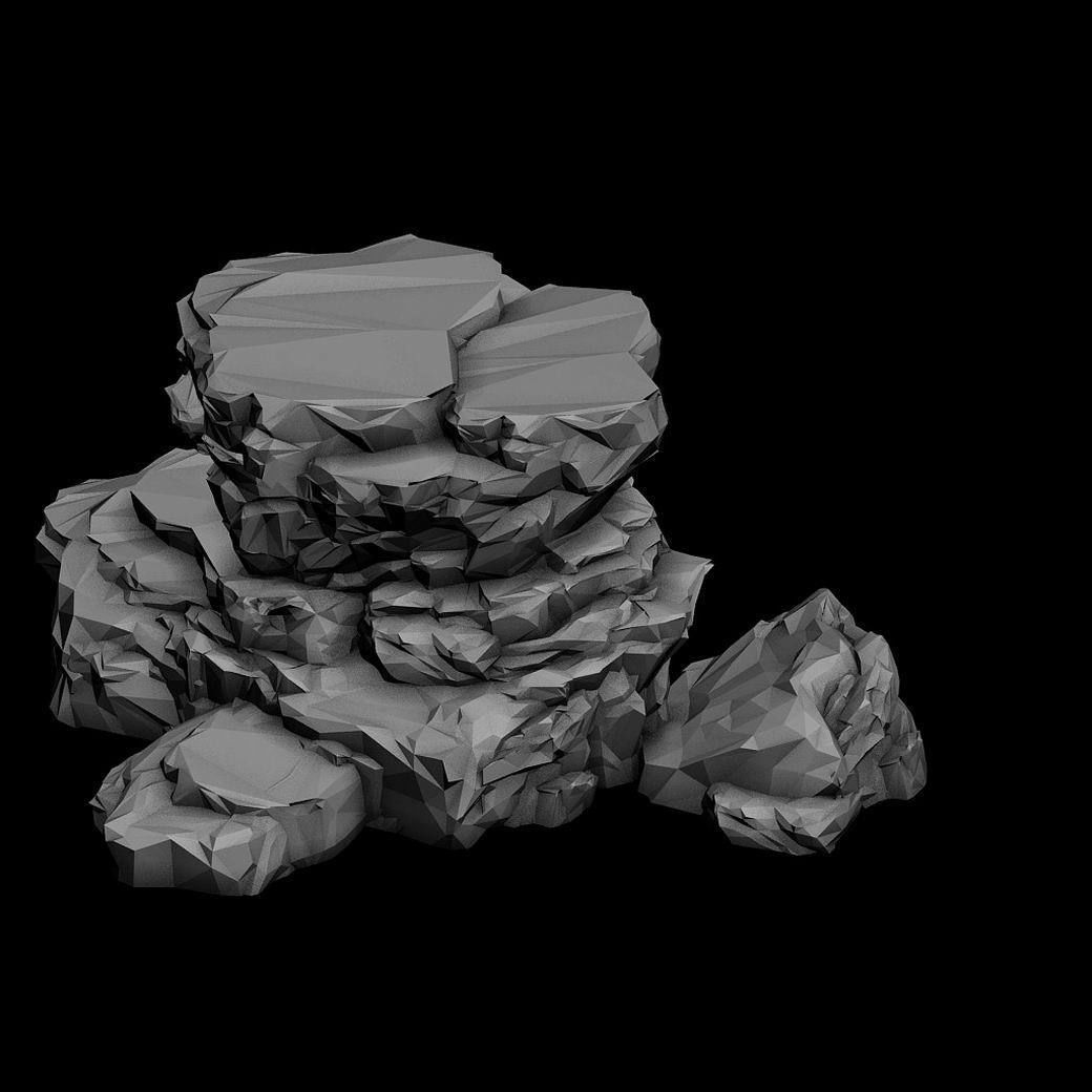 Wild - rock 1104 3D model_2