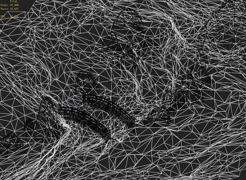 War Corps - River wooden bridge stone 01 3D model_3