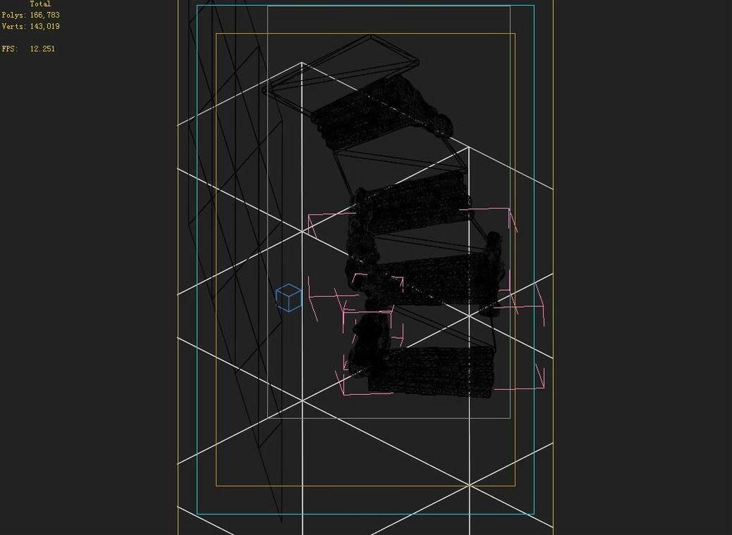 War Corps - Stone Stairs 01 3D model_2