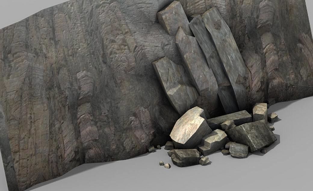 War Corps - Stone 01 3D model_2