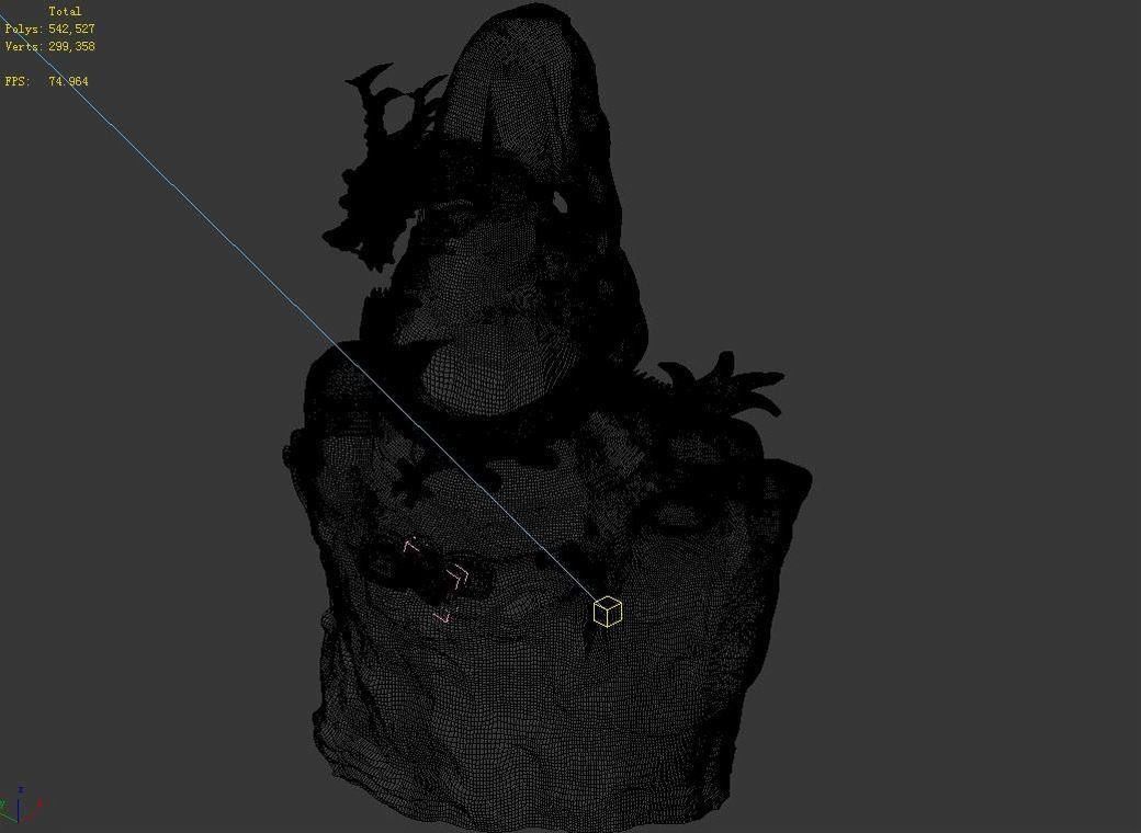 Chang City - landscape stone dragon 11 3D model_3