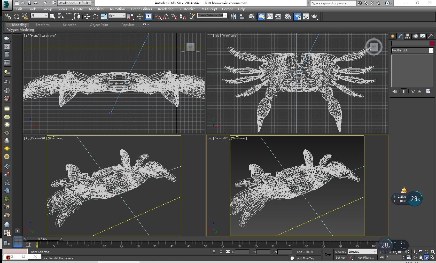 Crab Pachygrapsus Low-poly 3D model_11