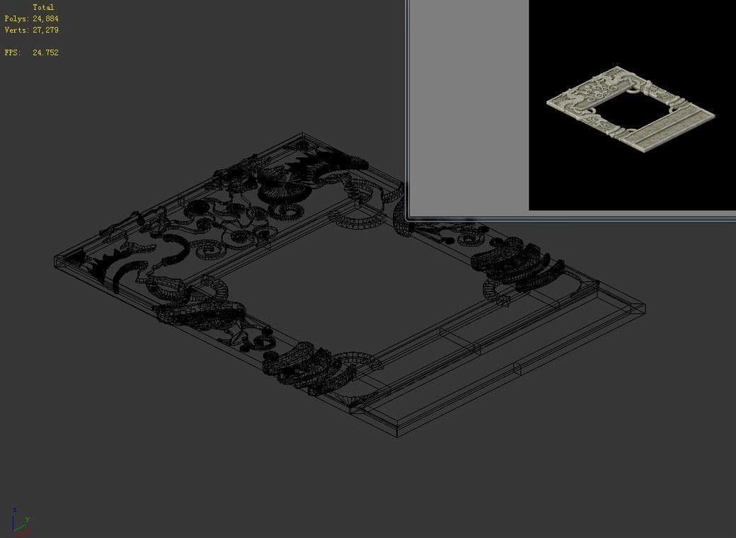 the main city - the city gate - ground relief 3D model_4