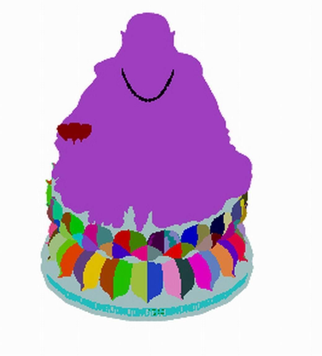 Religion - Statues - Buddha 3D model_2