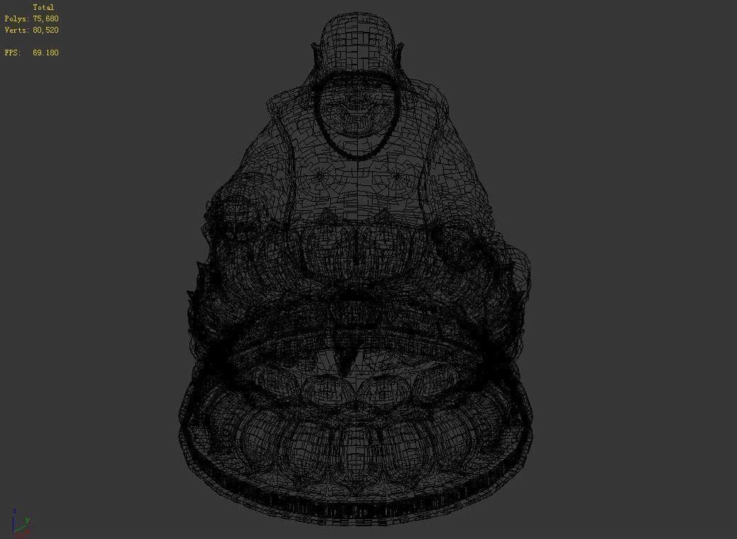 Religion - Statues - Buddha 3D model_5