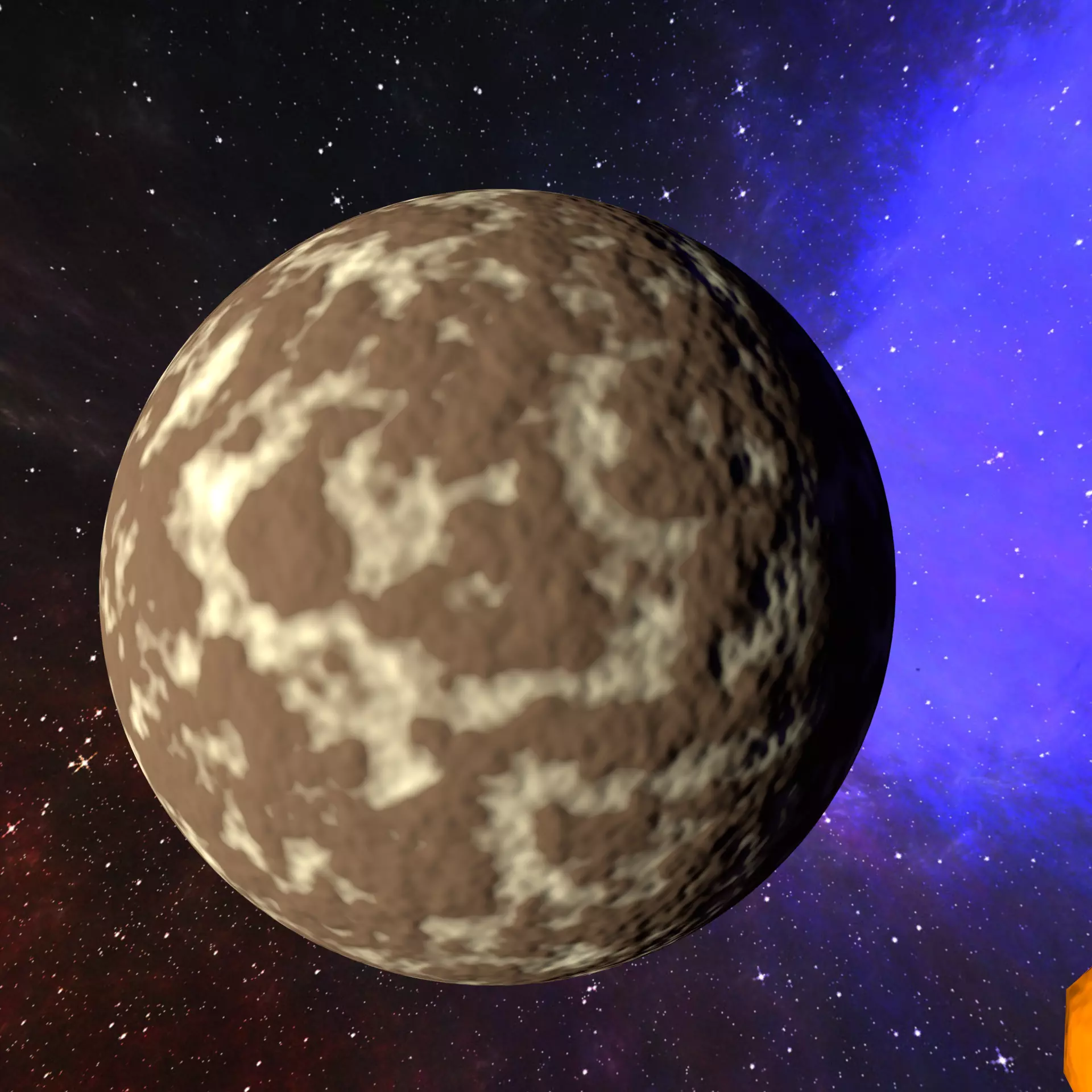 Brown Planet 3 3D model_0