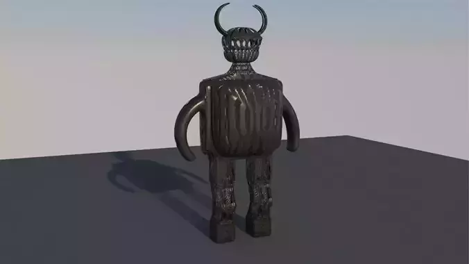 Transformer man with horns