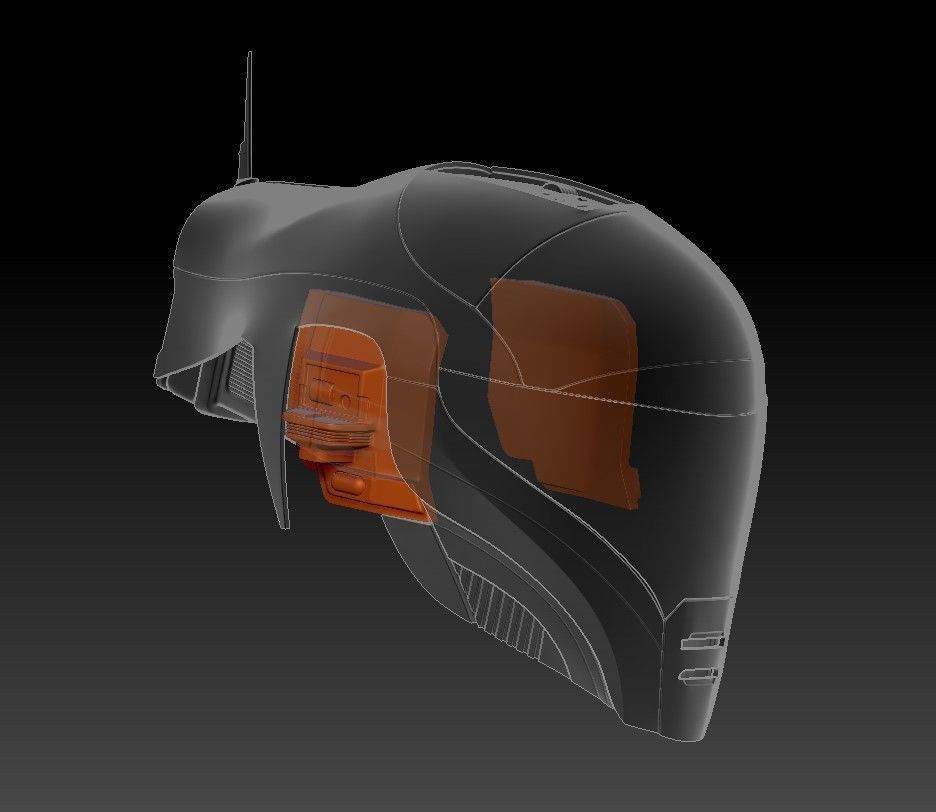 Helmet Zorii Bliss from The Rise of Skywalker 3D print model_32