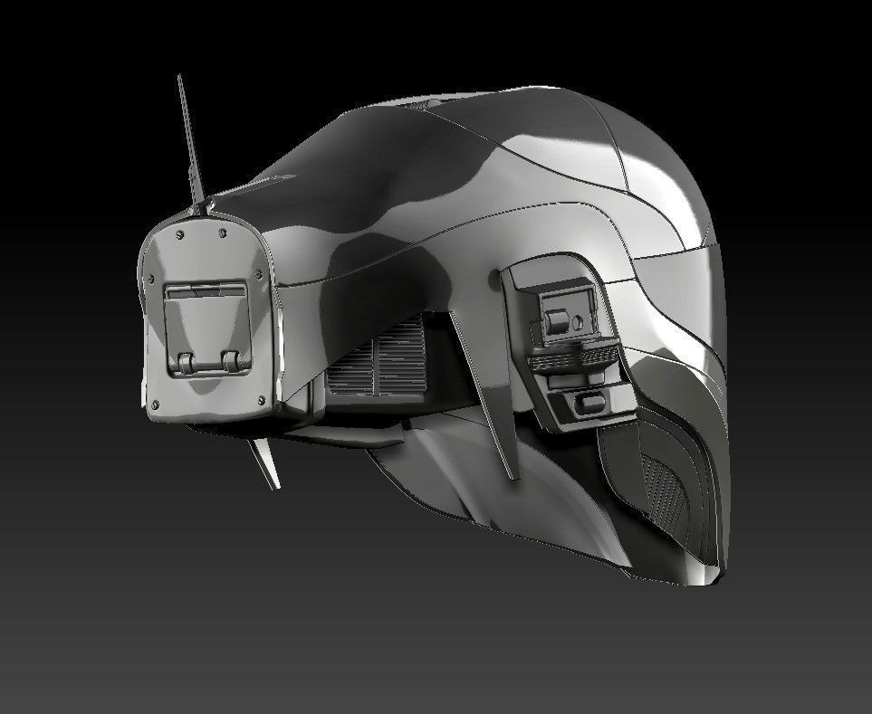 Helmet Zorii Bliss from The Rise of Skywalker 3D print model_13