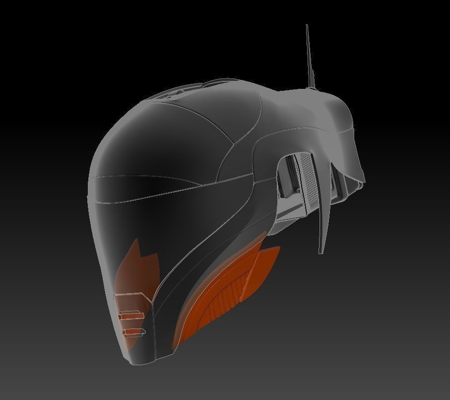 Helmet Zorii Bliss from The Rise of Skywalker 3D print model_34