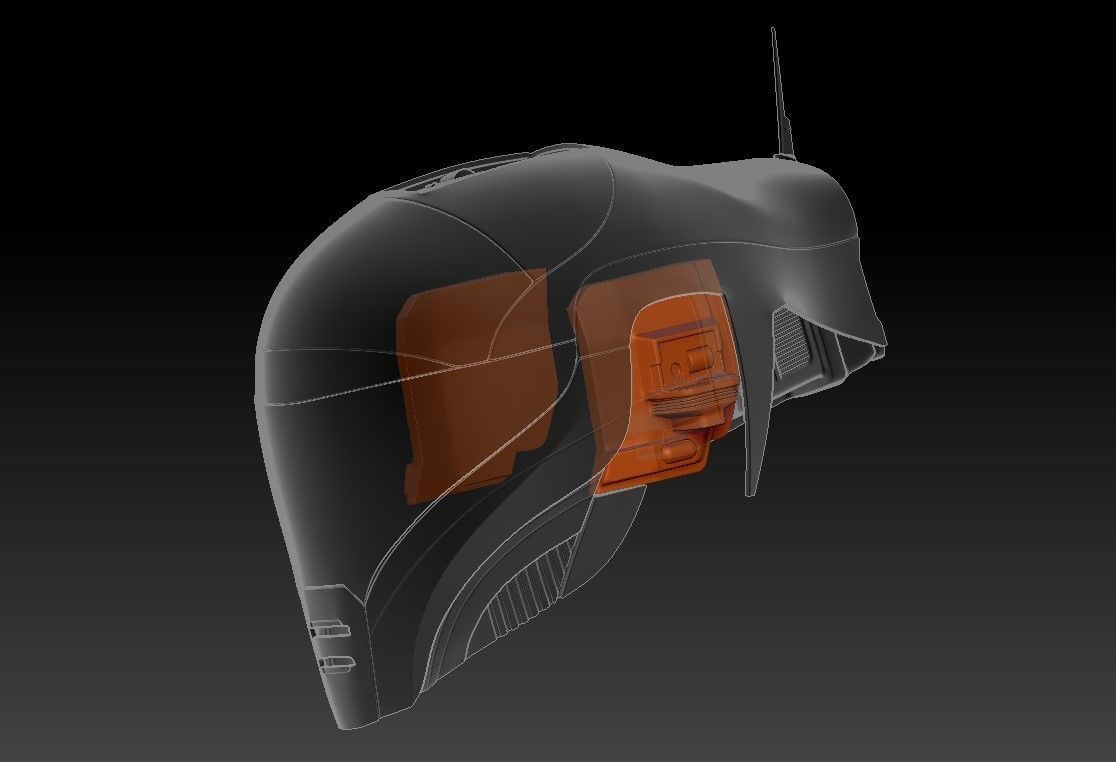 Helmet Zorii Bliss from The Rise of Skywalker 3D print model_29