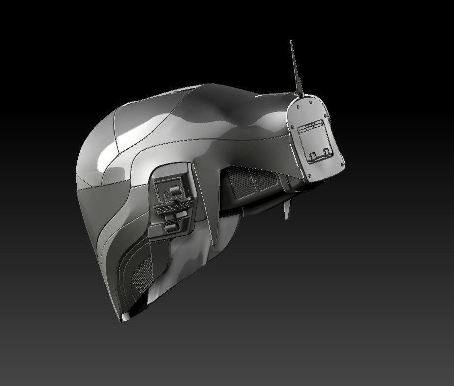 Helmet Zorii Bliss from The Rise of Skywalker 3D print model_9