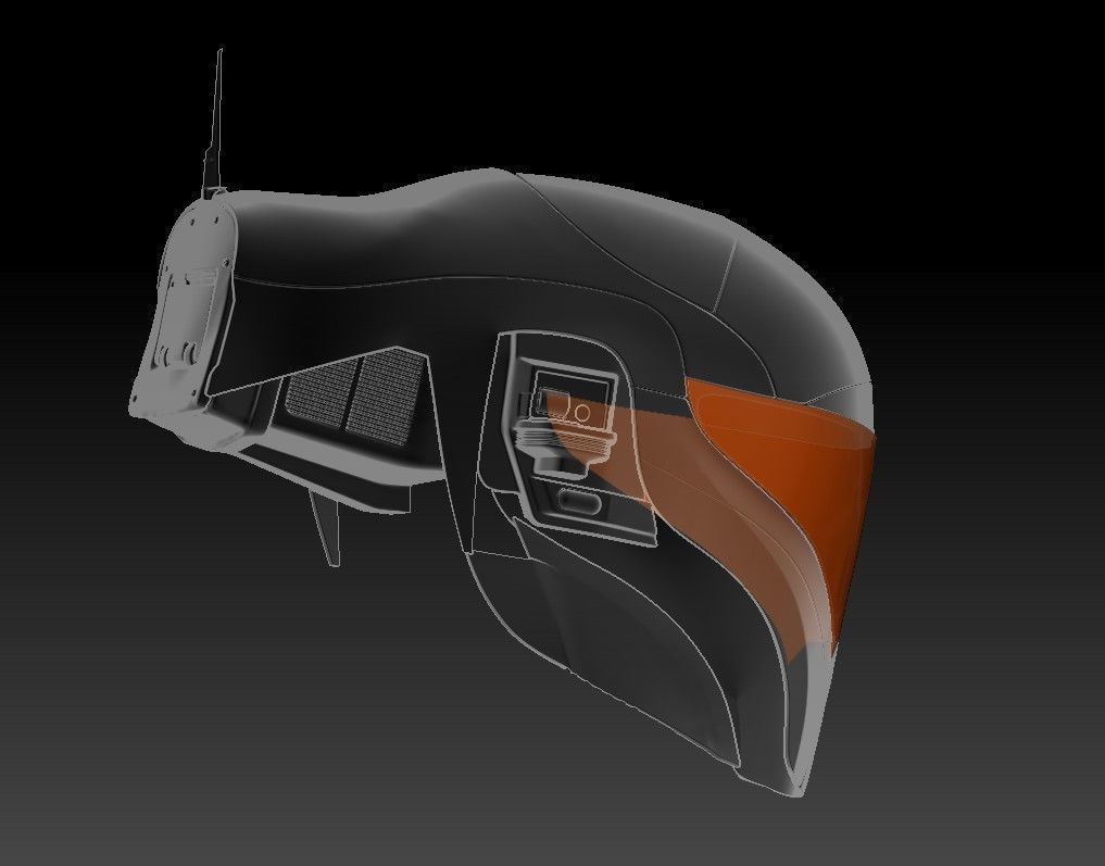 Helmet Zorii Bliss from The Rise of Skywalker 3D print model_38