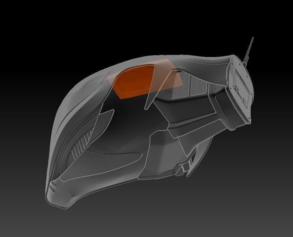 Helmet Zorii Bliss from The Rise of Skywalker 3D print model_43