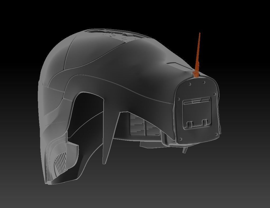 Helmet Zorii Bliss from The Rise of Skywalker 3D print model_46