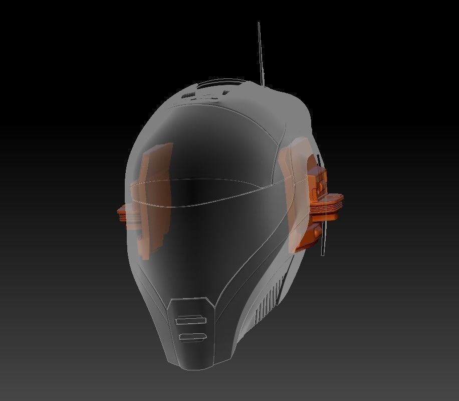 Helmet Zorii Bliss from The Rise of Skywalker 3D print model_31