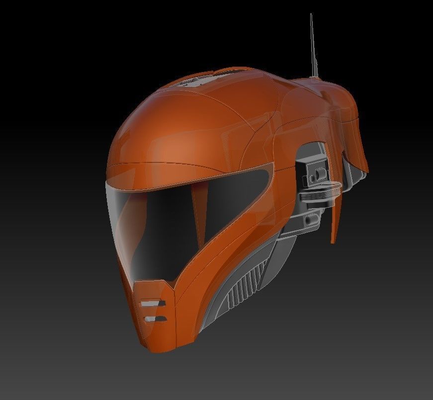Helmet Zorii Bliss from The Rise of Skywalker 3D print model_15