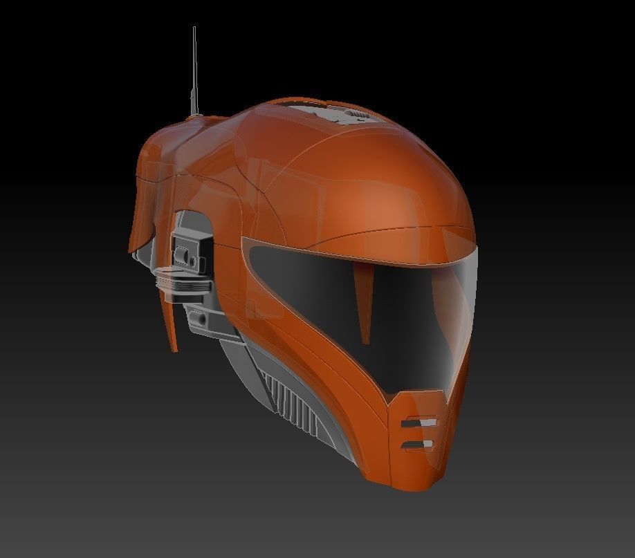 Helmet Zorii Bliss from The Rise of Skywalker 3D print model_16
