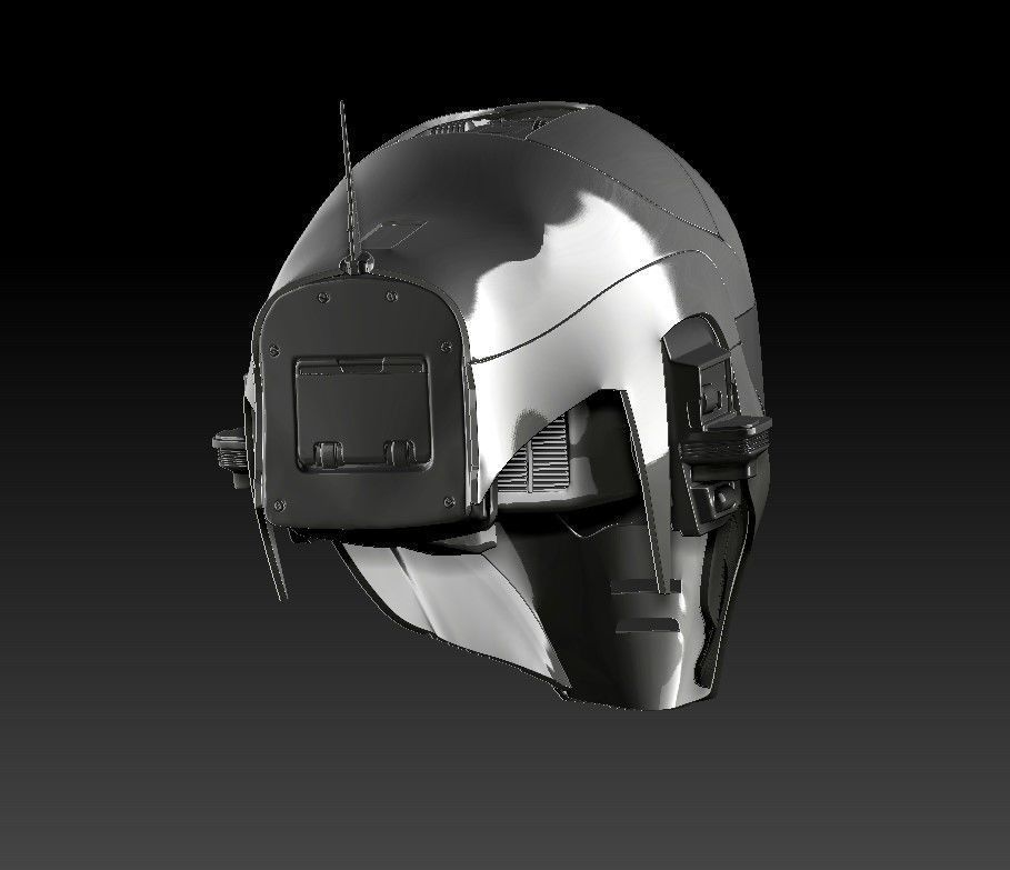 Helmet Zorii Bliss from The Rise of Skywalker 3D print model_12