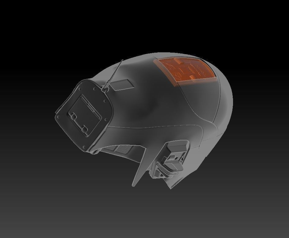Helmet Zorii Bliss from The Rise of Skywalker 3D print model_44