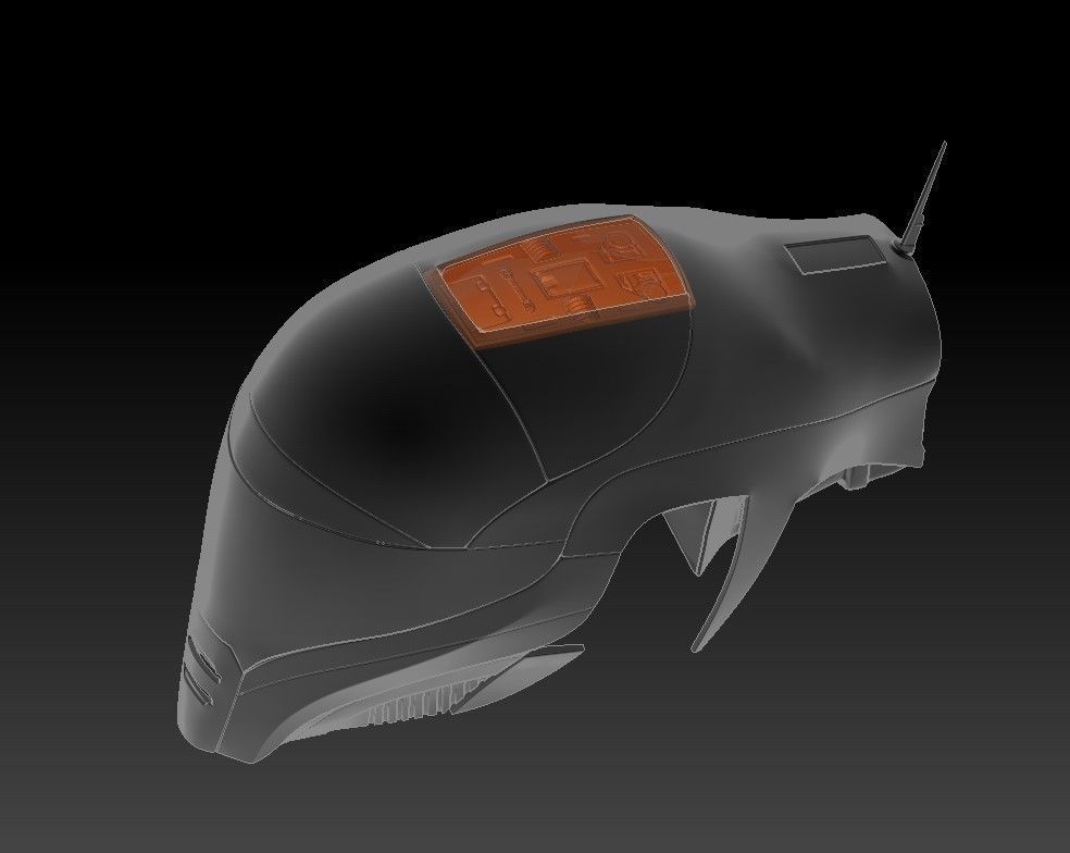 Helmet Zorii Bliss from The Rise of Skywalker 3D print model_42