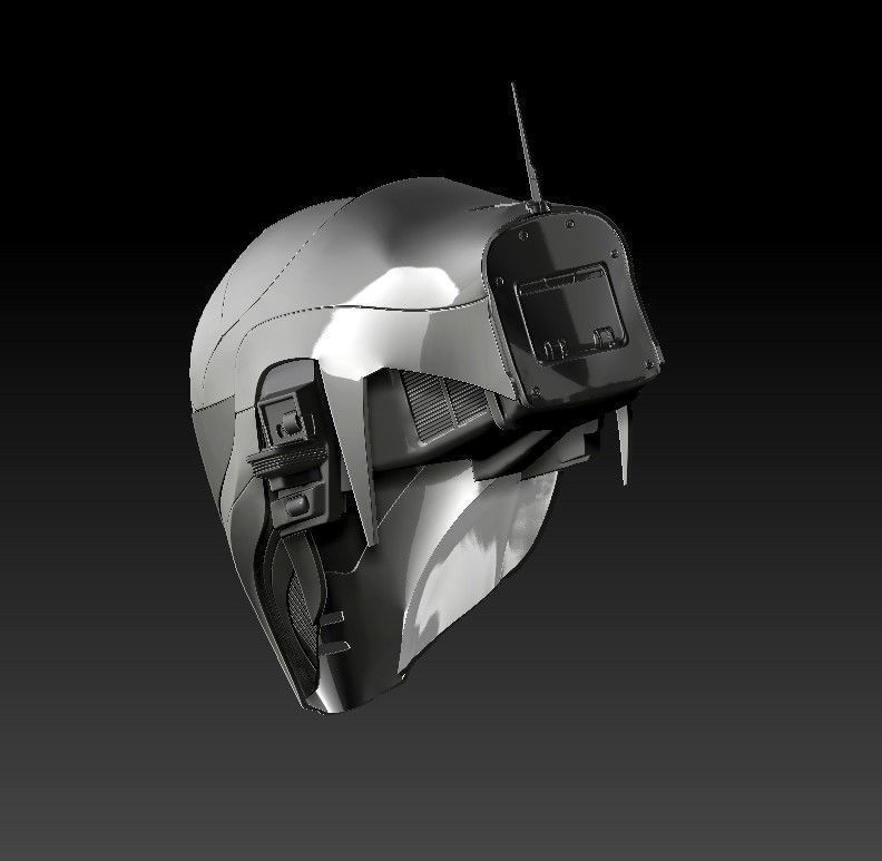 Helmet Zorii Bliss from The Rise of Skywalker 3D print model_10