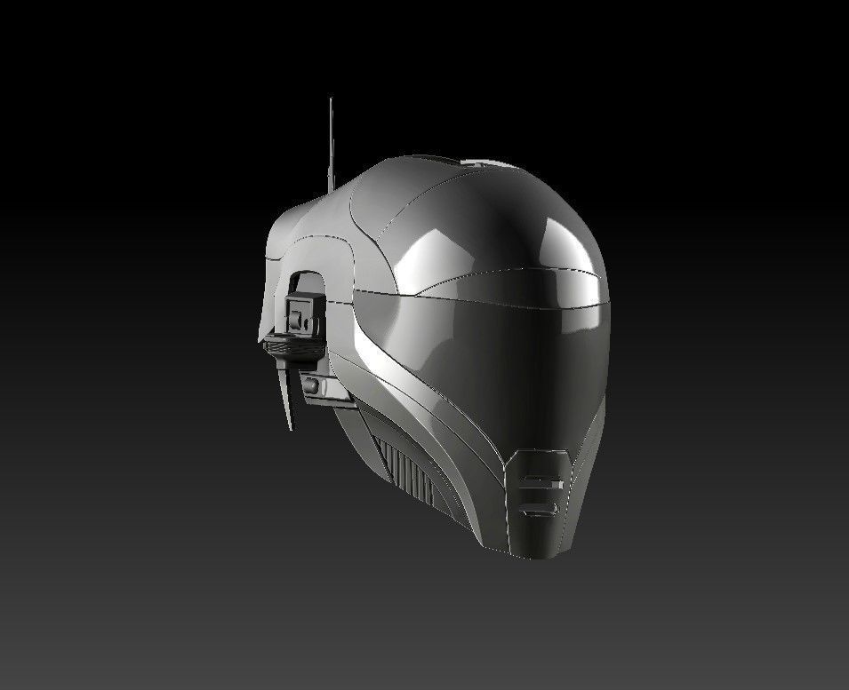 Helmet Zorii Bliss from The Rise of Skywalker 3D print model_8