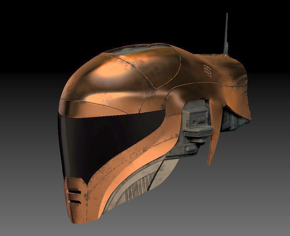 Helmet Zorii Bliss from The Rise of Skywalker 3D print model_7