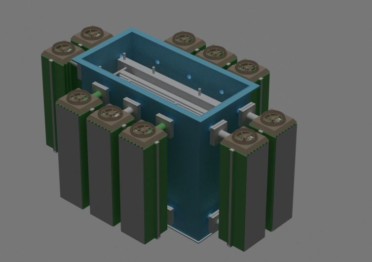 Power Transformer 3D Model New Design 3D model_6