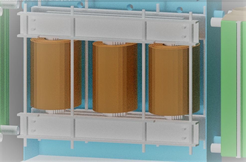Power Transformer 3D Model New Design 3D model_9