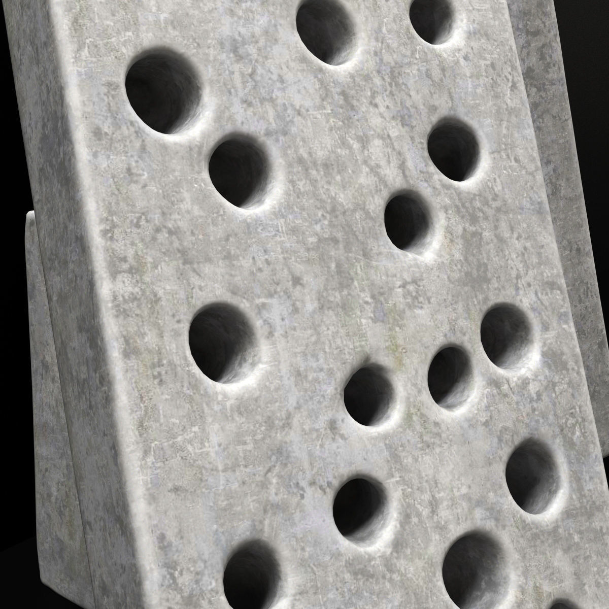 Planter small branch crooked n4 3D model_7