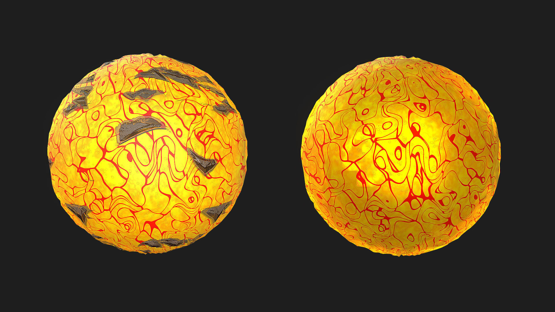PBR Stylized Lava Texture_4
