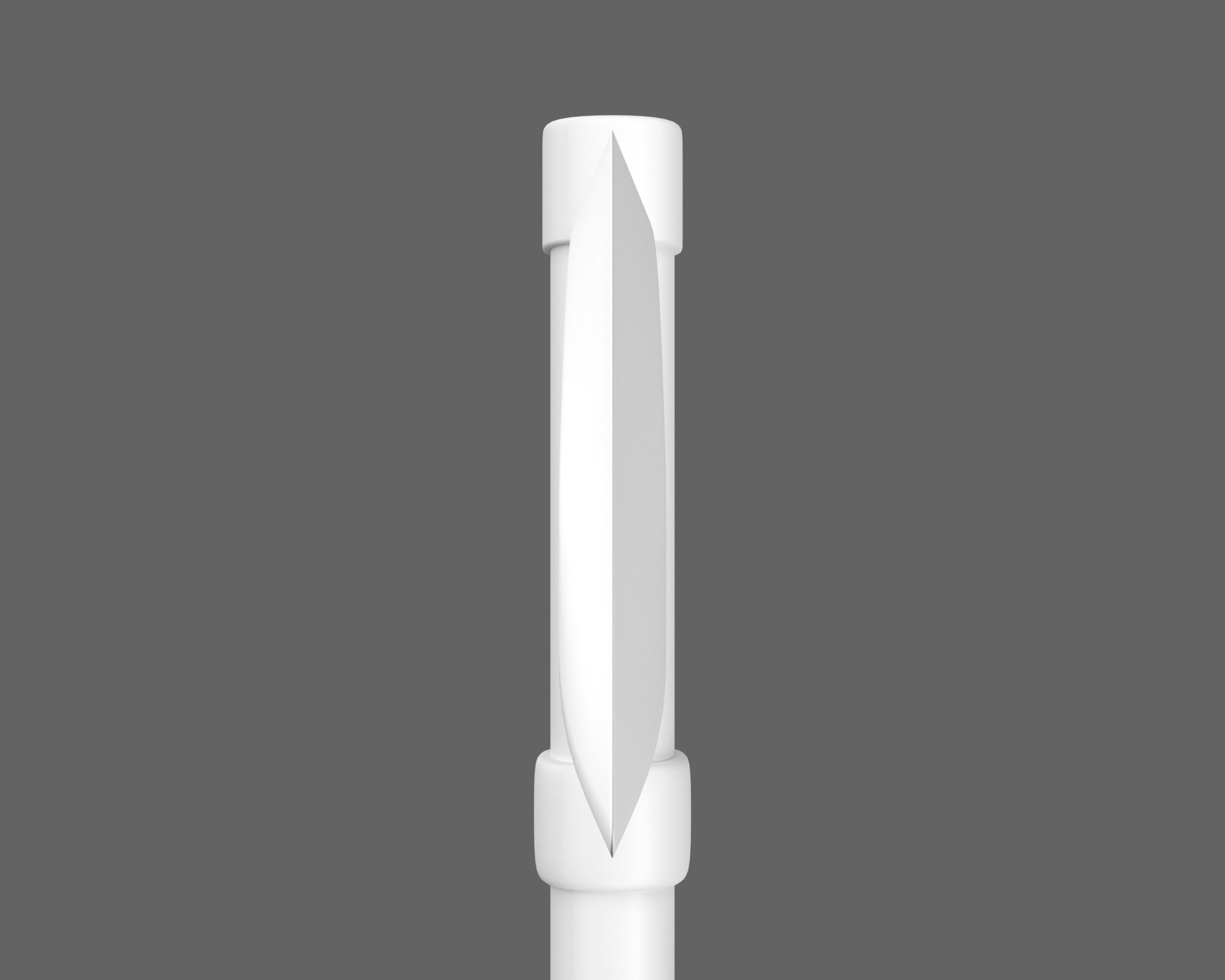 Ancient Japanese Kama Low-poly 3D model_12