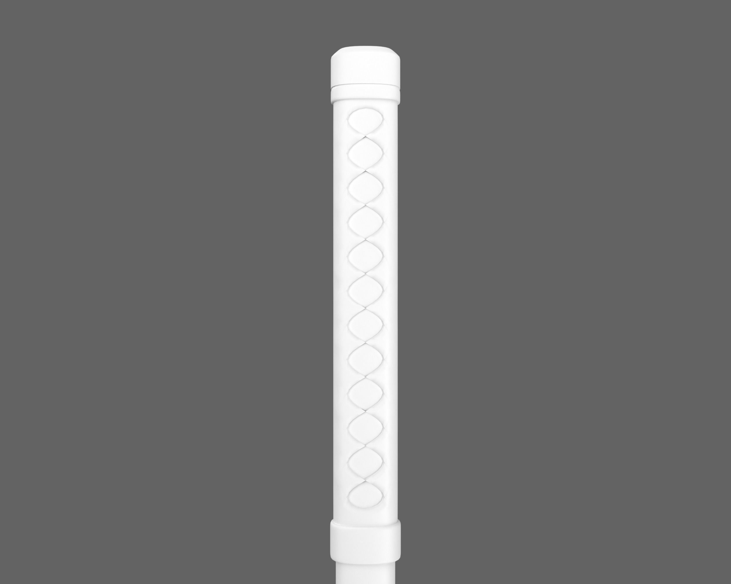 Ancient Japanese Kama Low-poly 3D model_15