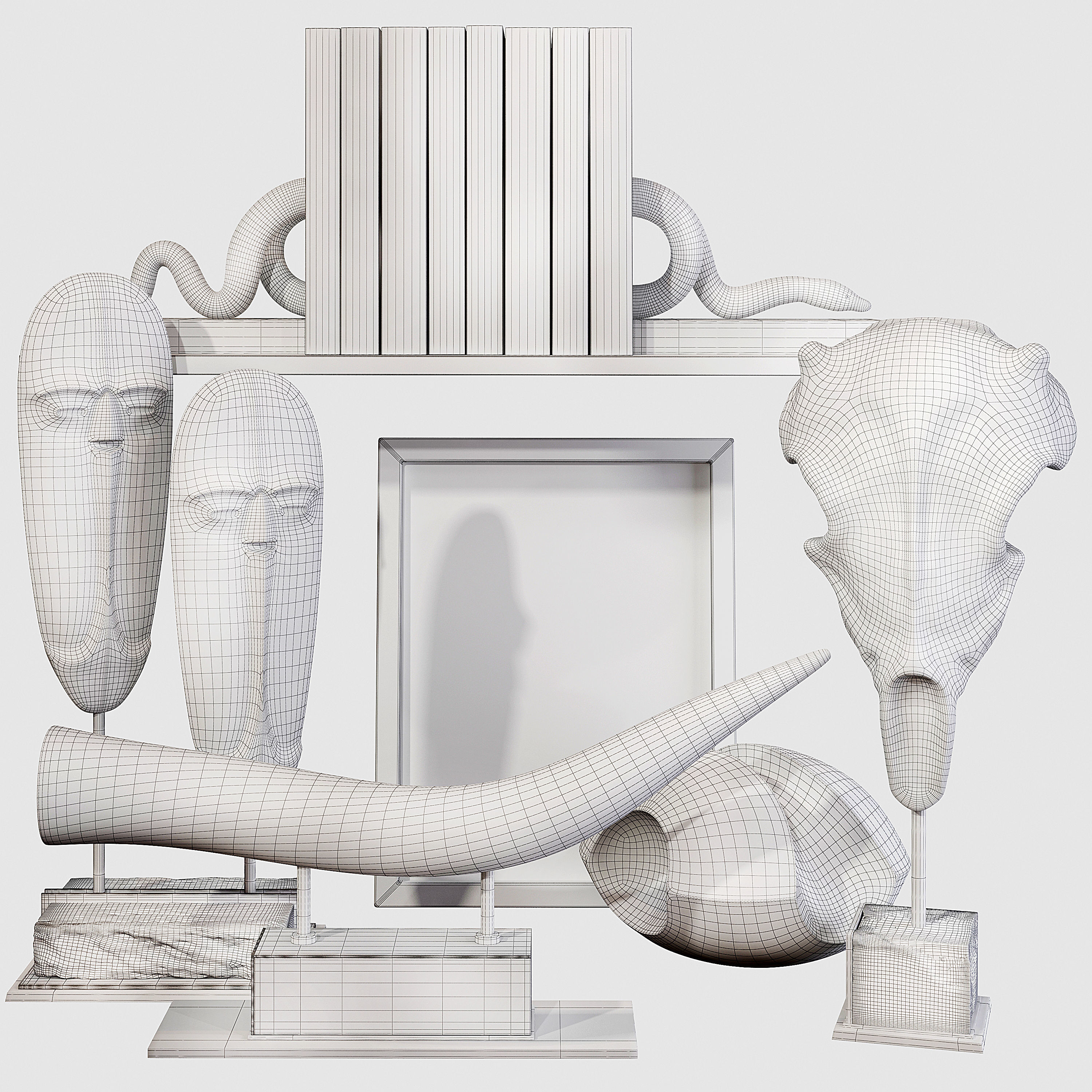 Decor set 67 3D model_5