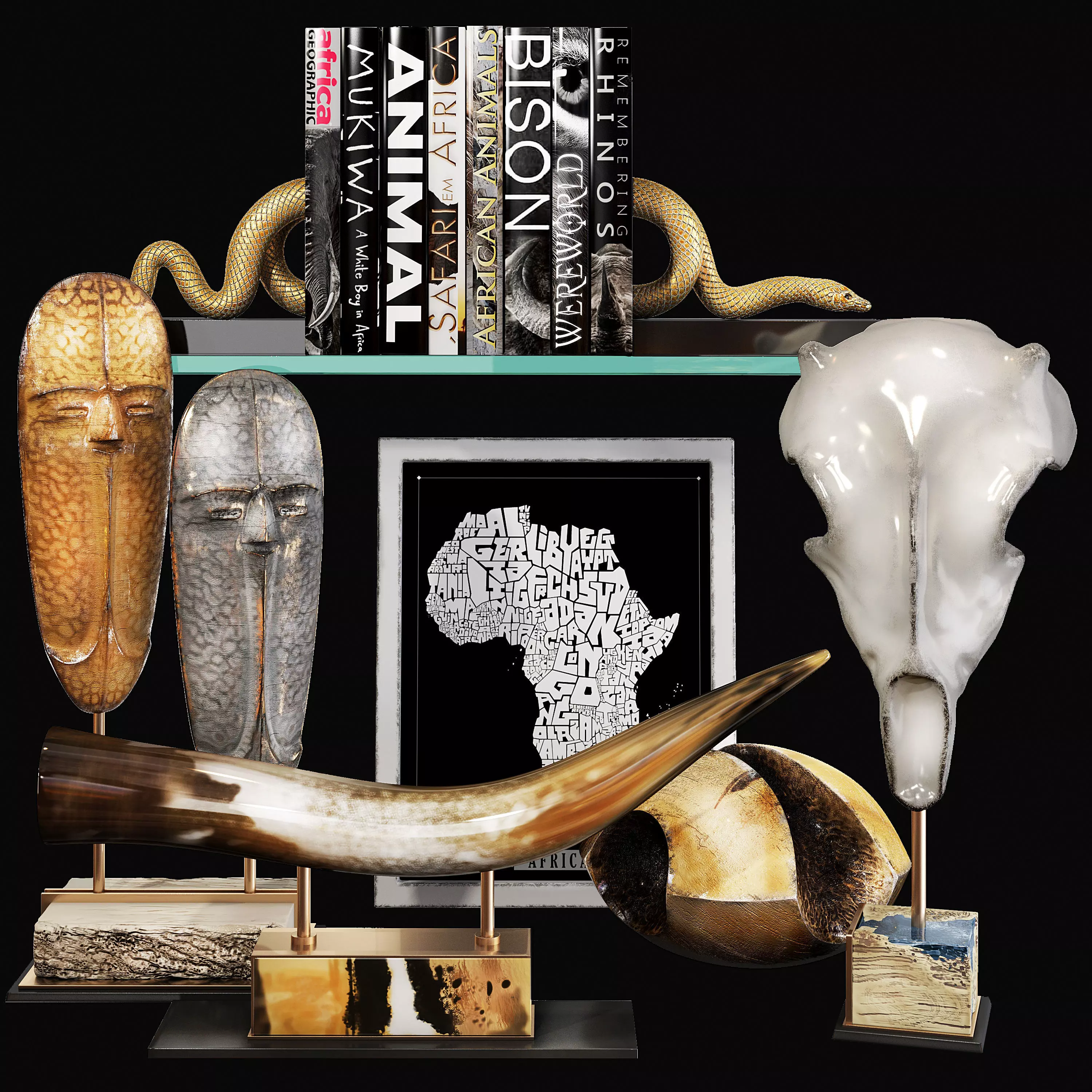 Decor set 67 3D model_0