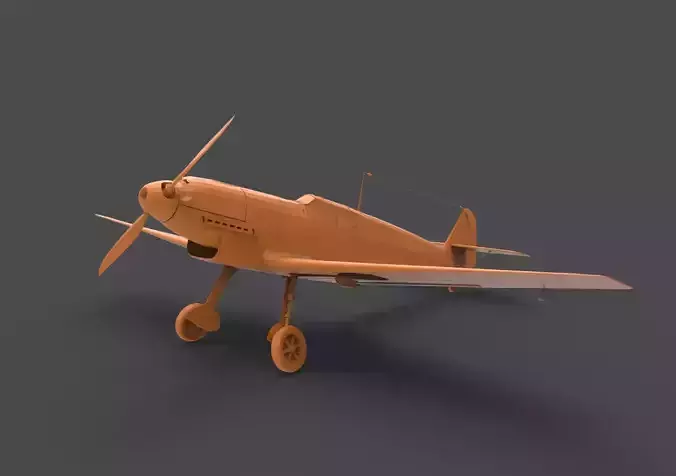 BF109B toy airplane 3D print model