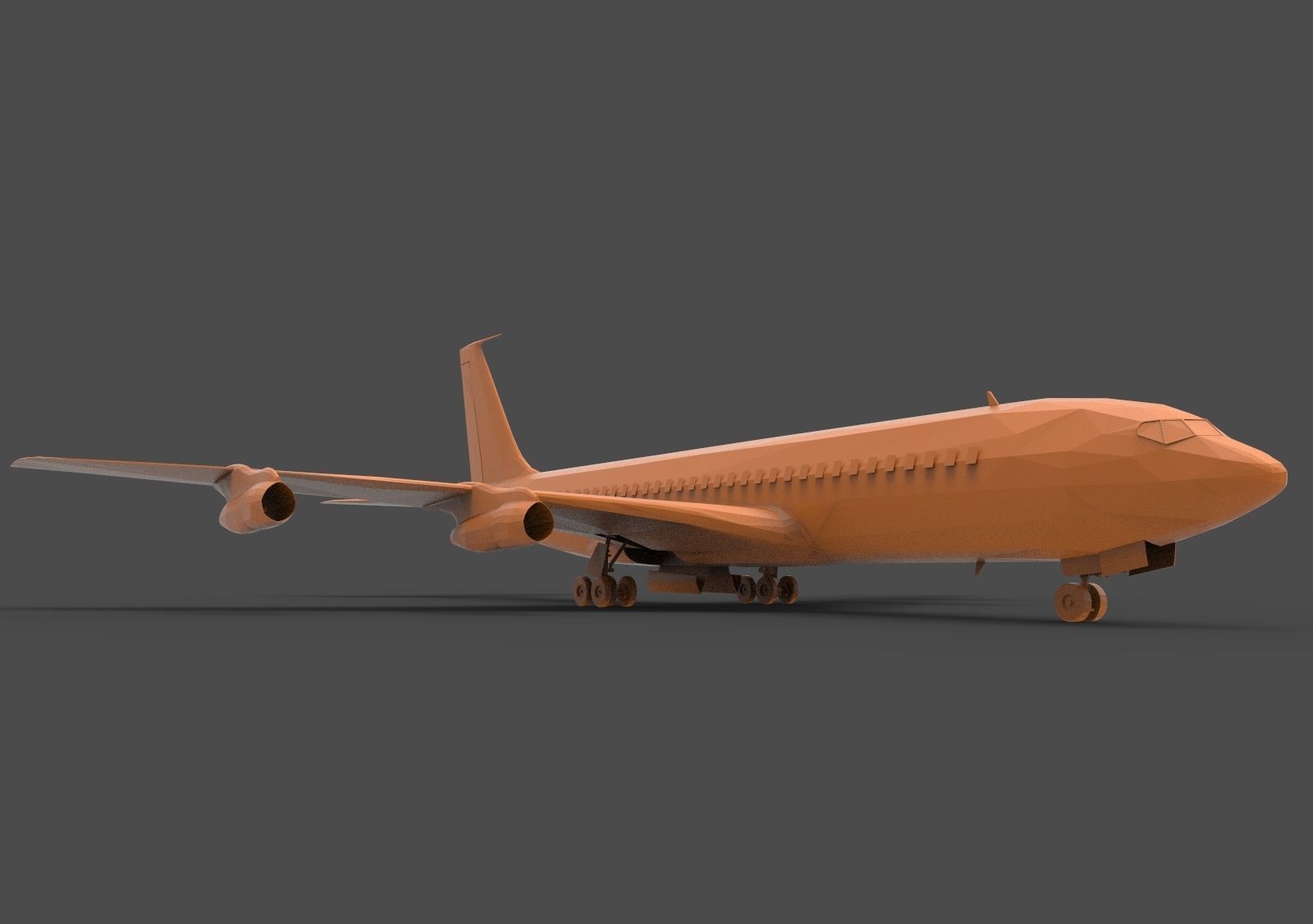 BOEING 707 3D print model_2