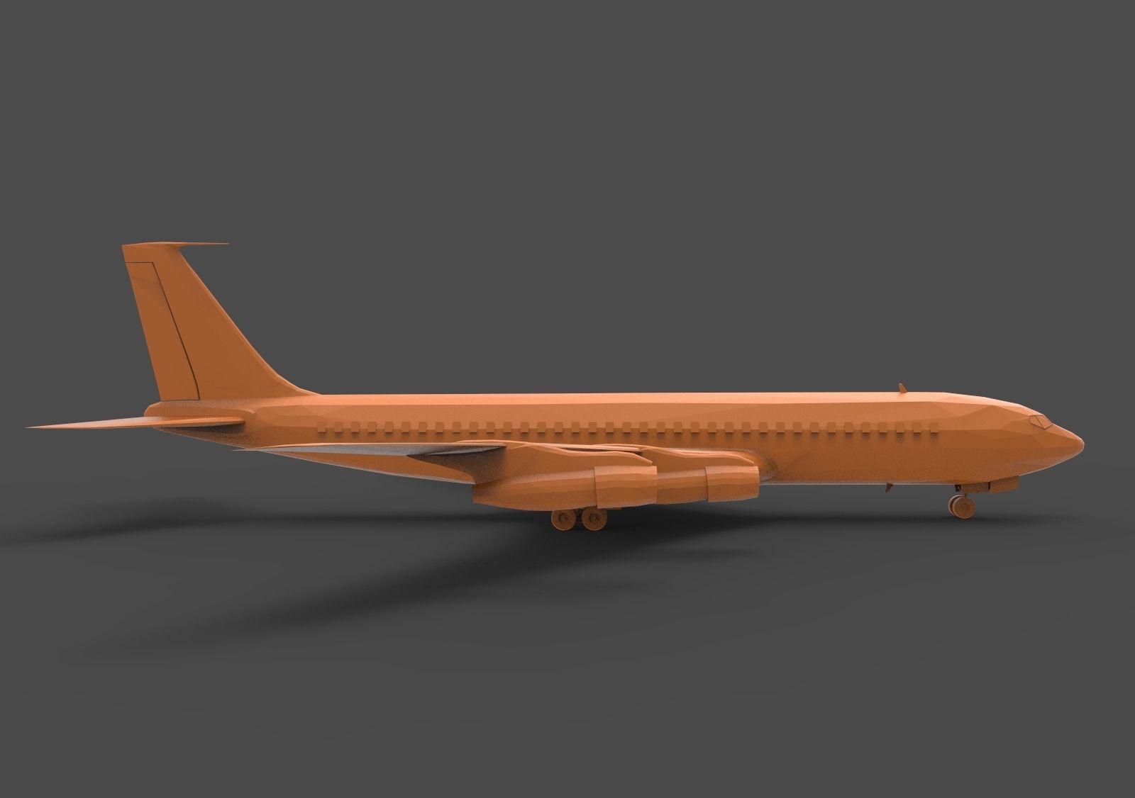 BOEING 707 3D print model_3